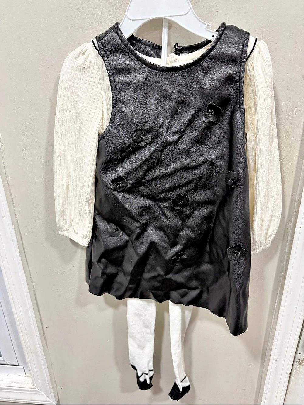 ZARA Black & White Mini Dress Size Medium